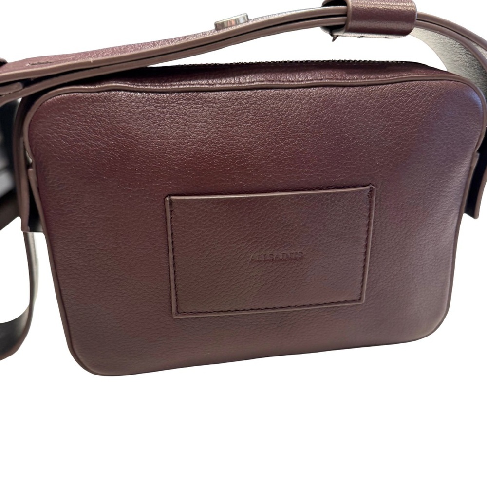 Allsaints Lucille Leather Crossbody Bag Burgundy / Oxblood NWOT